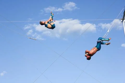 Trapezists6 Stock-Fotos