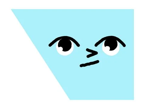 Trapezoid geometric figure vector illustration Stock Illustration