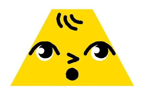 Trapezoid geometric figure vector illustration Stock Illustration