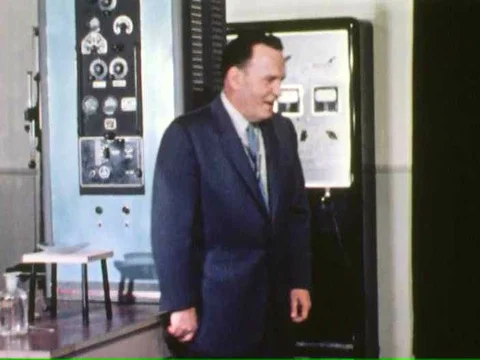 The trapezoid window and cube optical illusion developed by the scientist Stock Footage 75754088