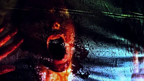 Trapped in blood - abstract Stock Footage 79255284