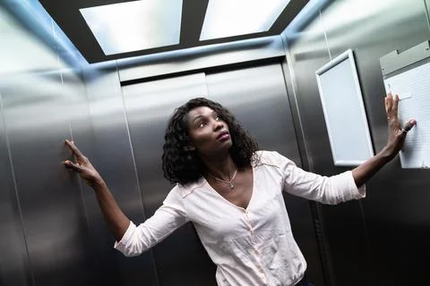 Trapped Or Stuck Inside Elevator Stock Photos