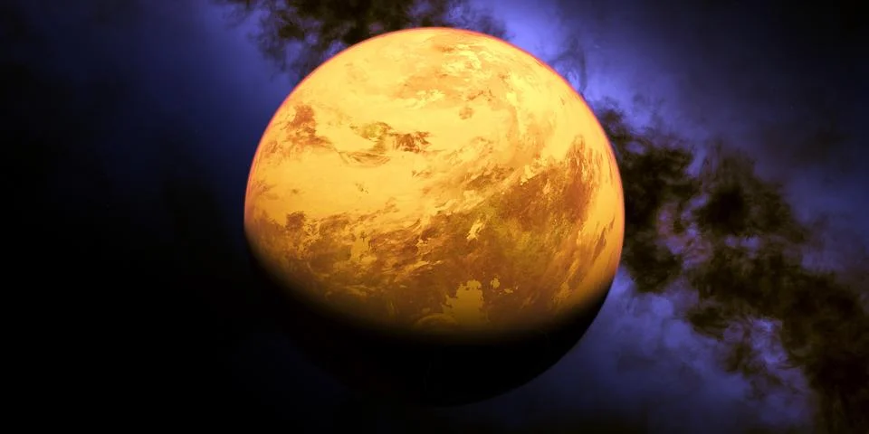 Trappist-1d Planet Stock Illustration
