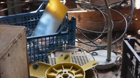 Trash In The Attic Stock Footage 119444384