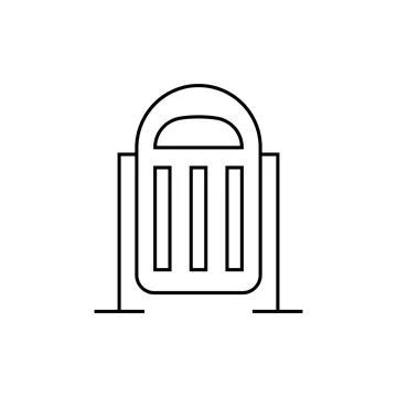 Trash basket icon 스톡 일러스트