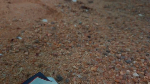 Trash on the beach 26 Stock Footage 121610879