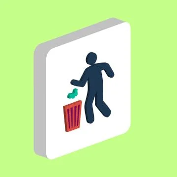 Trash Bin computer symbol Illustrazione stock