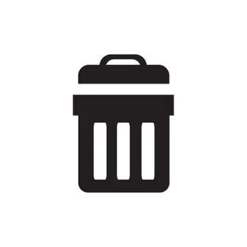 Trash bin icon Stock Illustration