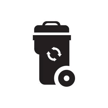 Trash bin icon Stock Illustration