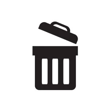 Trash bin icon Stock Illustration