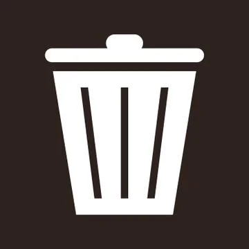 Trash bin icon Stock Illustration