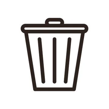 Trash bin icon Stock Illustration