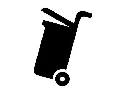 Trash Bin Icon Isolated on White Background, Vector Illustration for Delete.. Stock Illustration