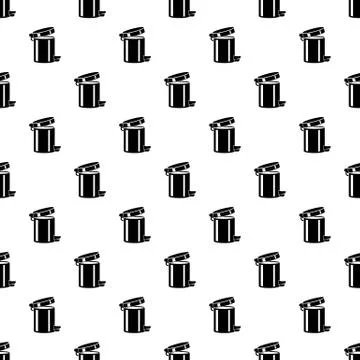 Trash bin icon, simple style Stock Illustration