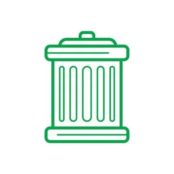 Trash Bin Stock Illustration