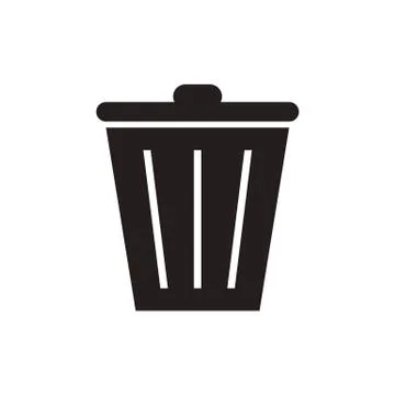 Trash bin Illustrazione stock