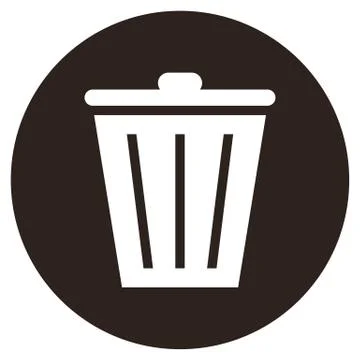 Trash bin Illustrazione stock