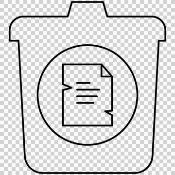 Trash bin Illustrazione stock