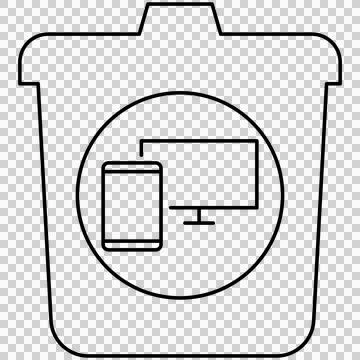 Trash bin Stock-Illustration