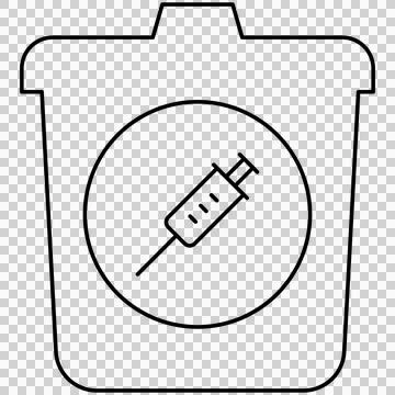 Trash bin 스톡 일러스트