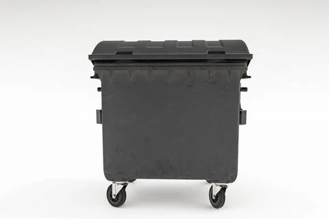 Trash bin isolated on white background Stock Illustration