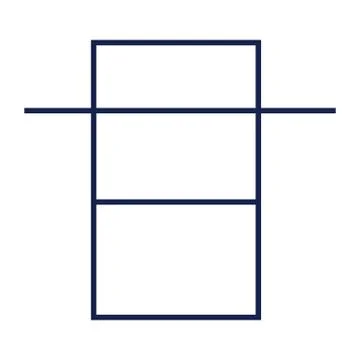 Trash bin line icon Stock Illustration