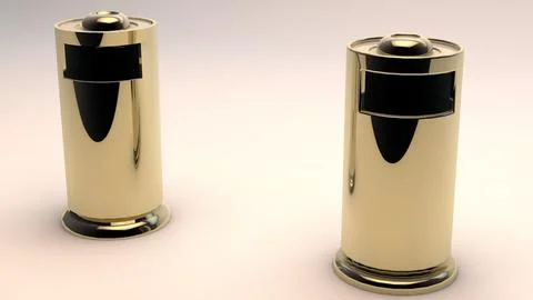 Trash bin Mid-Poly / Low-Poly Game Ready Models 3D Model