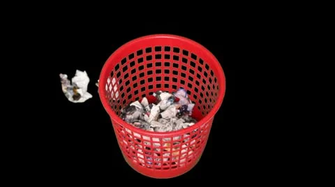 Trash Bin Time Lapse - Real Stock Footage 10439834