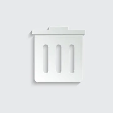 Trash bin   - vector icon Stock Illustration