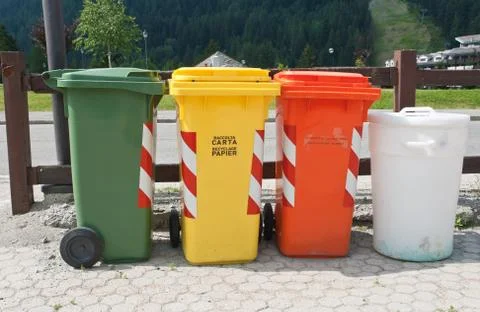 Trash bins Stock Photos