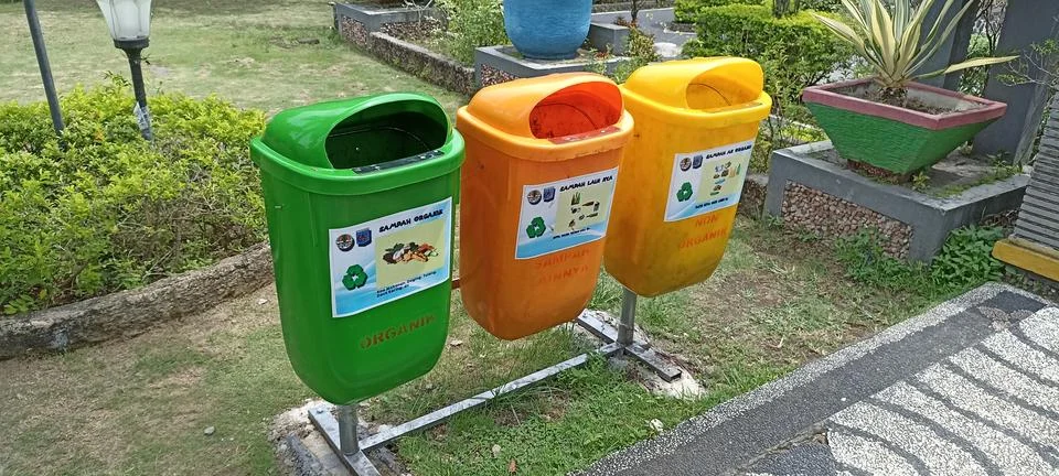 Trash bins Stock Photos