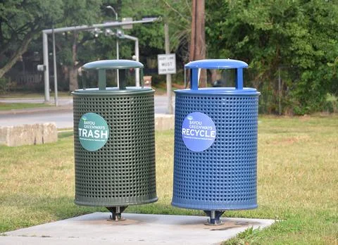 Trash bins Foto stock