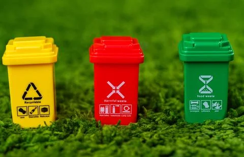 Trash bins Stock Photos