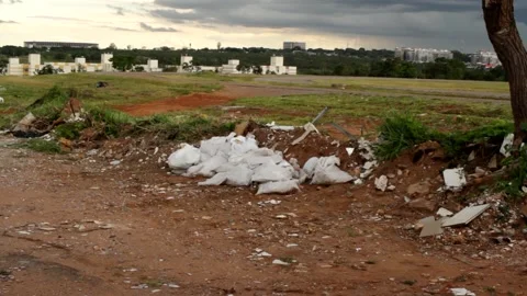 Trash Brasilia Video stock 148297293