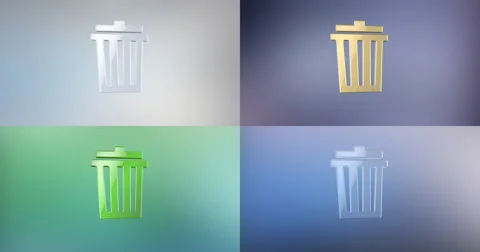 Trash Can 3d Icon 動画素材 66780774