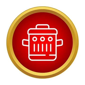 Trash can bin delete icon in red circle Ilustración de archivo