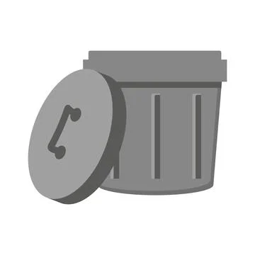 Trash can bin vector isolated Stock-Illustration