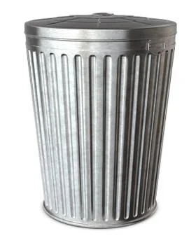 Trash can &amp; clipping path Foto stock