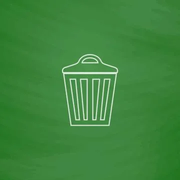 Trash can computer symbol Stock Illustration