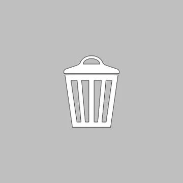 Trash can computer symbol Stock Illustration
