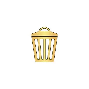 Trash can computer symbol Illustrazione stock