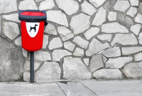 Trash can for dogs Stock Photos