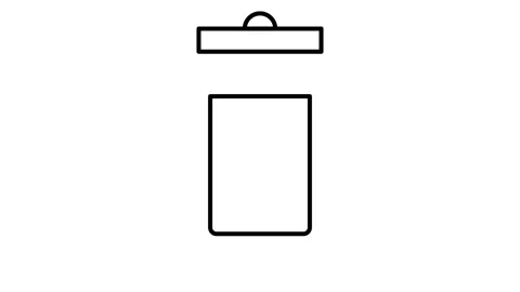 A trash can featuring an arrow pointing upwards, symbolizing the action of .. Stock Footage 332849874