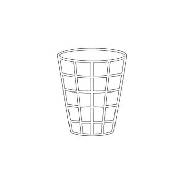 Trash can. flat vector icon Stock-Illustration