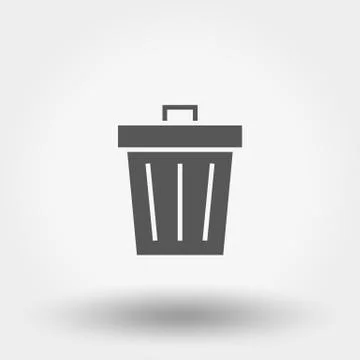 Trash can icon Stock Illustration