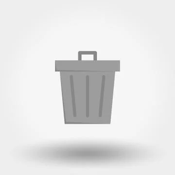 Trash can icon. Stock Illustration
