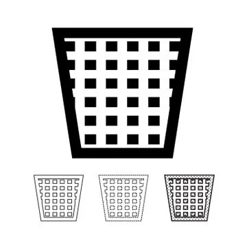 Trash can icon Stock Illustration