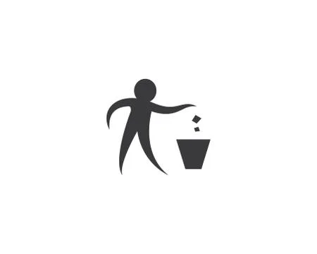 Trash can icon Illustrazione stock