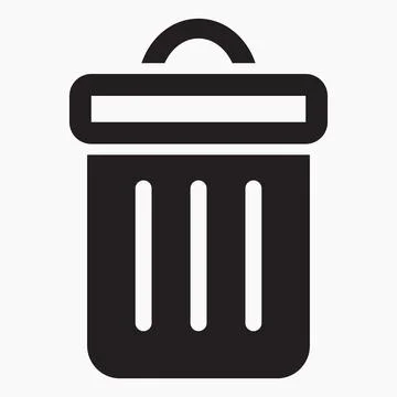 Trash can icon. Stock Illustration