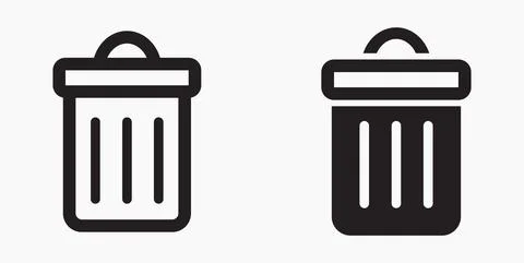 Trash can icon. Stock Illustration